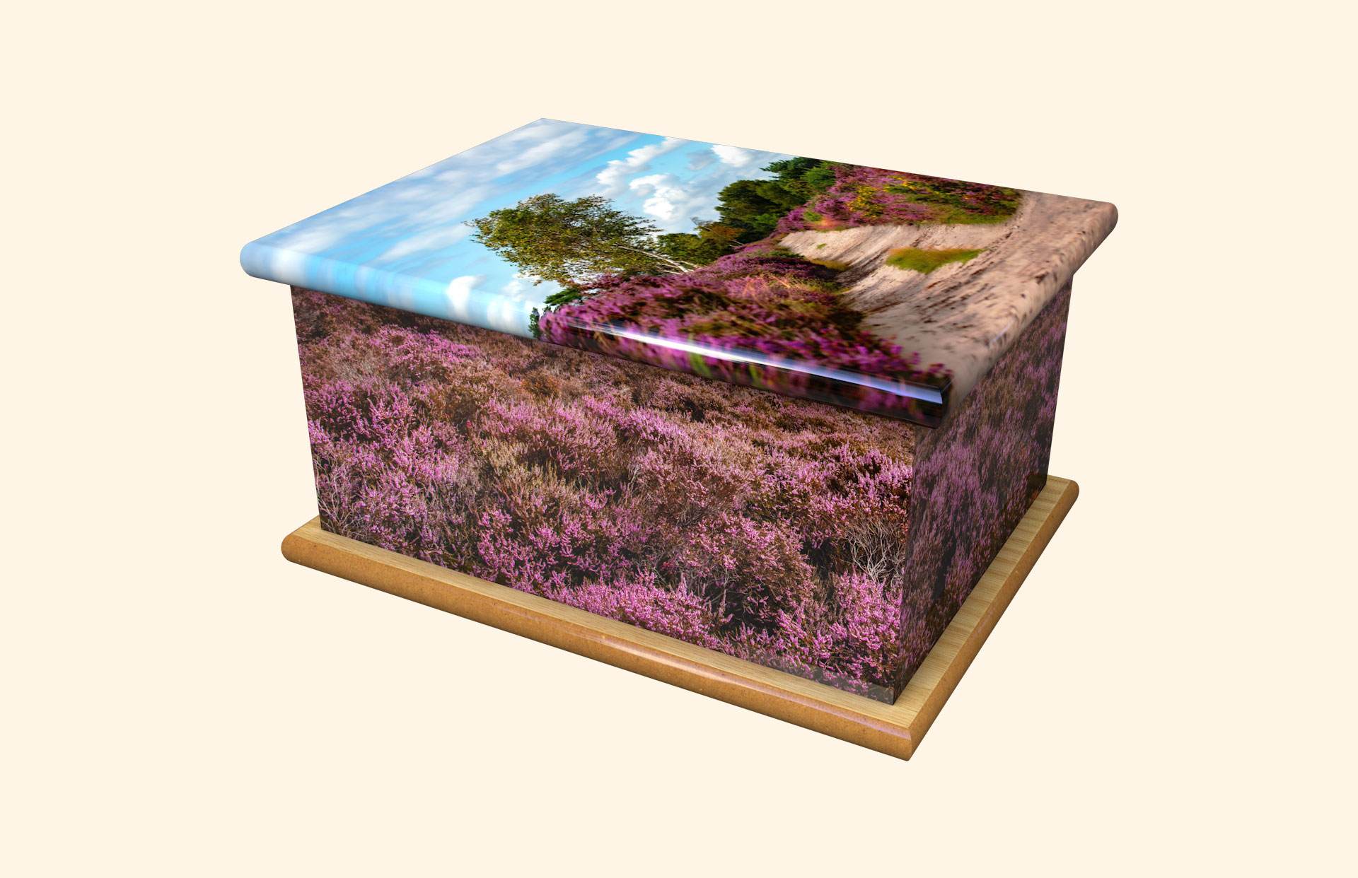 Dunwich Heath adult ashes casket